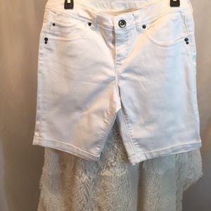 White jeans shorts